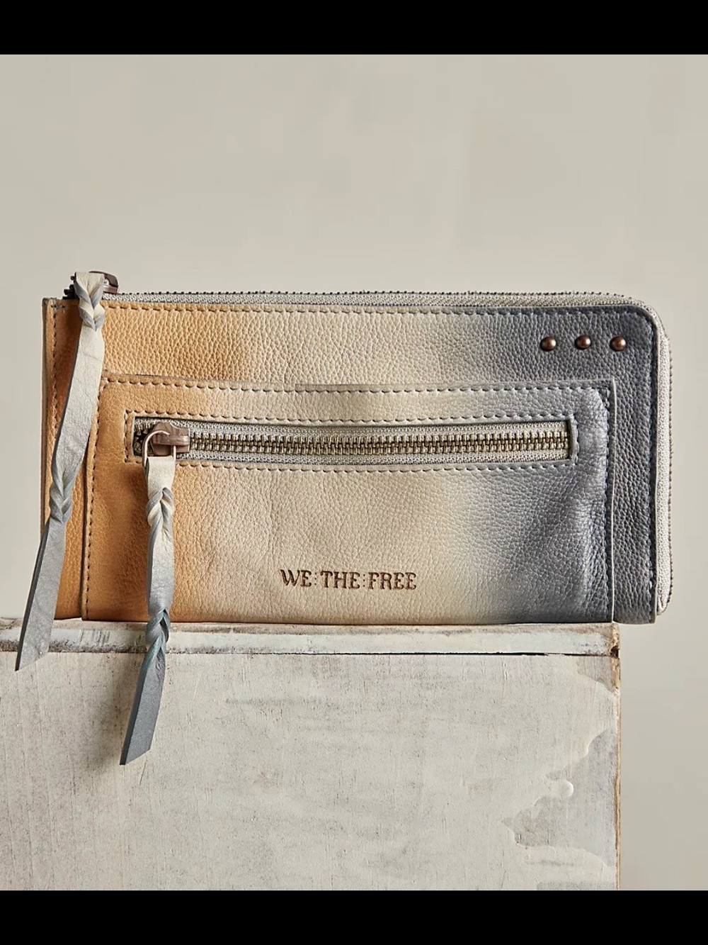 Free People OMBRE Emerson Leather Wallet